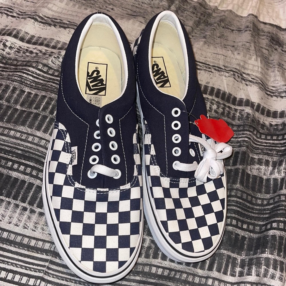 Navy blue checkered VANS / BRAND NEW NEVER WORN